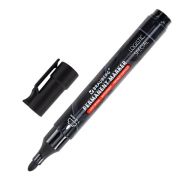 Маркер перманентный 3 мм черный пулевидный, BRAUBERG LOGISTIC SPECIAL, с колпачком для вскрытия коробок