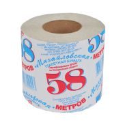 Бумага туалетная 1-сл 100 м на втулке «58 Михайловская»