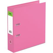 Папка-регистратор розовая А4 70 мм СТАММ «Имидж» двухстор., с карманом, нижний метал. кант