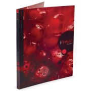 Папка пластиковая А4 700 мкм IFRESH-гранат, с пружинным скоросшивателем корешок 14 мм