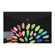 Папка-конверт на кнопке А4 180 мкм Berlingo «Aqua» с рисунком