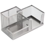 Подставка настольная 3 секции Berlingo «Steel&Style», металлическая, серебристая