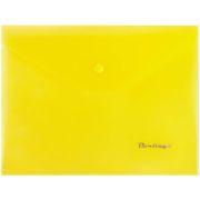 Папка-конверт на кнопке А5 180 мкм Berlingo желтая