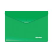 Папка-конверт на кнопке А5 180 мкм Berlingo зеленая