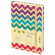 Ежедневник недатированный, В6, 136л., кожзам, Berlingo «Geometry», с рисунком