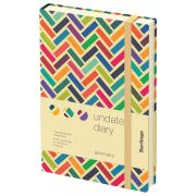 Ежедневник недатированный, В6, 136л., кожзам, Berlingo «Geometry», с рисунком