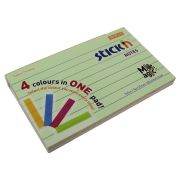 Бумага для записей с липким слоем 76*127 мм 4 пастельных цвета 100л Hopax Magic Pads