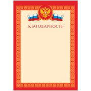 Благодарность А4, мелованный картон ArtSpace