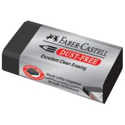Ластик Faber-Castell «Dust-Free», прямоугольный, картонный футляр, 45*22*13мм, черный