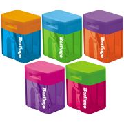 Точилка пластиковая Berlingo «Fuze», контейнер, ассорти