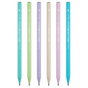 Карандаш чернографитный HB Berlingo «Flexy Pastel» , трехгранный, заточен., пластиковый, ПВХ-бокс