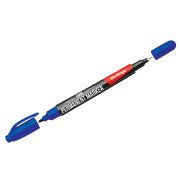 Маркер перманентный двухсторонний 0,5/1мм синий Berlingo «Multiline PE55», пулевидный