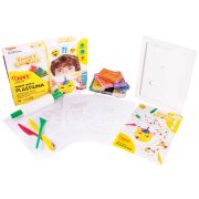 Набор для рисования пластилином Jovi «Смайлики», пластилин растительный, 8цв., 25г, 3 стека