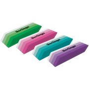 Ластик Berlingo «Stripes», прямоугольный, скошенный, термопласт. резина, цвета ассорти, 50*19*9мм