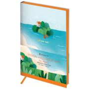 Ежедневник недатированный, А5, 136л., кожзам, Greenwich Line «Vision. Find your way. Island», тон. блок, цветной срез