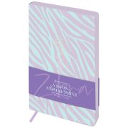 Ежедневник недатированный, А5, 136л., кожзам, Greenwich Line «Vision. Animal print. Zebra», тон. блок, цветной срез