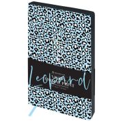 Ежедневник недатированный, А5, 136л., кожзам, Greenwich Line «Vision. Animal print. Leopard», тон. блок, цветной срез