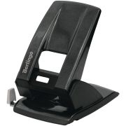 Дырокол Berlingo «Power TX» 60л., металлический, с фиксатором и линейкой, черный