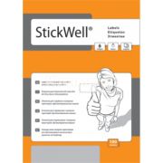 Этикетки самоклеящияся универсальные 68 шт А4 (48,5*16,9 мм) 100л Stickwell