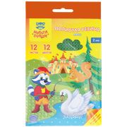 Цветная пористая резина (пенка EVA) Мульти-Пульти, А4, 12л., 12цв., 2мм, микс, «Енот в волшебном мире»