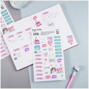 Наклейки бумажные для ежедневников MESHU «Cat lover», 12*21см, 45 наклеек, европодвес