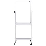 Доска магнитно-маркерная OfficeSpace, 90*60см, двустронняя, поворотная, мобильная, алюминиевый профиль