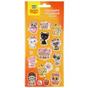 Наклейки объемные Мульти-Пульти «Котики», 10*22см, 16 наклеек, инд. уп., европодвес