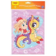 Аппликация бумагой тишью Мульти-Пульти «Русалка», 20*28см, с раскраской, европодвес