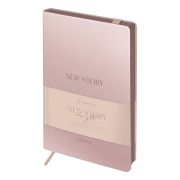 Ежедневник недатированный, А5, 136л., кожзам, Greenwich Line «New Story. Rose gold», тон. блок