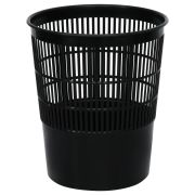 Корзина для бумаг СТАММ, 14л, сетчатая, черная