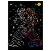 Гравюра с мультицветной основой ТРИ СОВЫ «Волшебница», А5