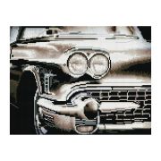 Алмазная мозаика ТРИ СОВЫ «Винтажный автомобиль», 30*40см, холст на деревянном подрамнике, картонная коробка с пластиковой ручкой