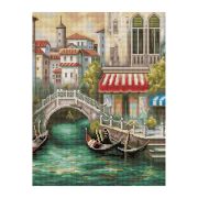 Алмазная мозаика ТРИ СОВЫ «Венецианский канал», 40*50см, холст на деревянном подрамнике, картонная коробка с пластиковой ручкой