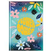 Ежедневник недатированный А5, 160л., 7БЦ, BG «Flower power», глянцевая ламинация