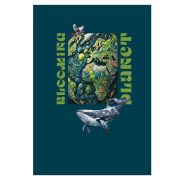 Ежедневник недатированный А5, 136л., ЛАЙТ, BG «Цветущая планета», soft-touch ламинация