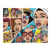 Алмазная мозаика ТРИ СОВЫ «Wow. Comics», 30*40см, холст, картонная коробка с пластиковой ручкой