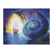 Алмазная мозаика ТРИ СОВЫ «Затерянный мир», 30*40см, холст, картонная коробка с пластиковой ручкой