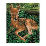 Алмазная мозаика ТРИ СОВЫ «Олененок», 40*50см, холст, картонная коробка с пластиковой ручкой