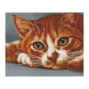 Алмазная мозаика ТРИ СОВЫ «Рыжик», 40*50см, холст, картонная коробка с пластиковой ручкой