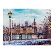 Алмазная мозаика ТРИ СОВЫ «Старый город», 30*40см, холст, картонная коробка с пластиковой ручкой