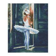 Алмазная мозаика ТРИ СОВЫ «Трепет перед выступлением», 40*50см, холст, картонная коробка с пластиковой ручкой