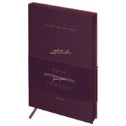 Ежедневник недатированный, А5, 136л., кожзам, Greenwich Line «Mysterious soul. Purpur», тон. блок, цветной срез