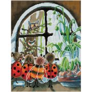 Алмазная мозаика ТРИ СОВЫ «В ожидании весны», 40*50см, холст на деревянном подрамнике, картонная коробка с пластиковой ручкой