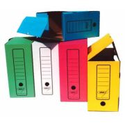 Короб архивный с клапаном А4 150 мм ассорти Бюрократ микрогофрокартон