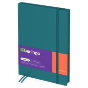 Ежедневник недатированный, А5, 136л., кожзам, Berlingo «Western», бирюзовый, с резинкой