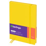 Ежедневник недатированный, А5, 136л., кожзам, Berlingo «Western», желтый, с резинкой