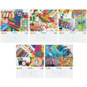 Тетрадь крупная клетка А5 12 л на скобе, обложка мелованный картон ArtSpace «Школьная коллекция-3»