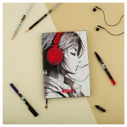 Ежедневник недатированный, А5, 136л., кожзам, MESHU «Find your way. B&W», тон. блок, цветной срез, закладка-ляссе с подвеской