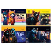 Альбом для рисования 24л., А4, на скрепке BG «TechArt»