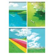 Блокнот А5 60л. на гребне BG «Minimalistic fields», твердая подложка